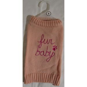 Puppy Dog top sweater fur baby pink size small puppy paw print new Wag-A-Tude